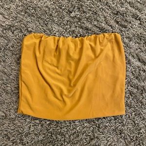 Yellow/Gold Crop Top